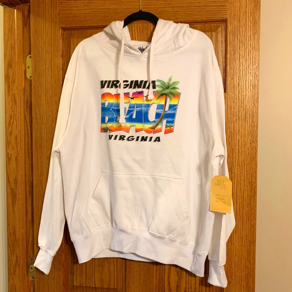 White Virginia Beach Hoodie